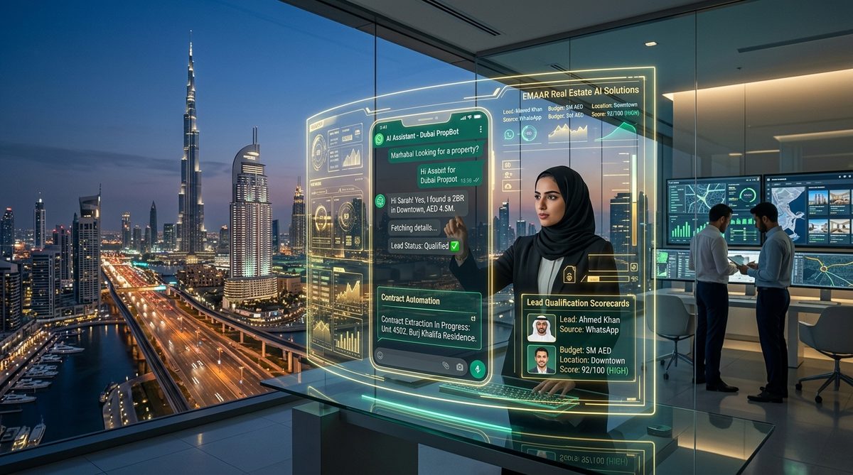 Modern High-Tech AI Real Estate Automation in Dubai UAE